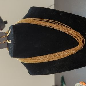 Paparazzi gold multi strand necklace